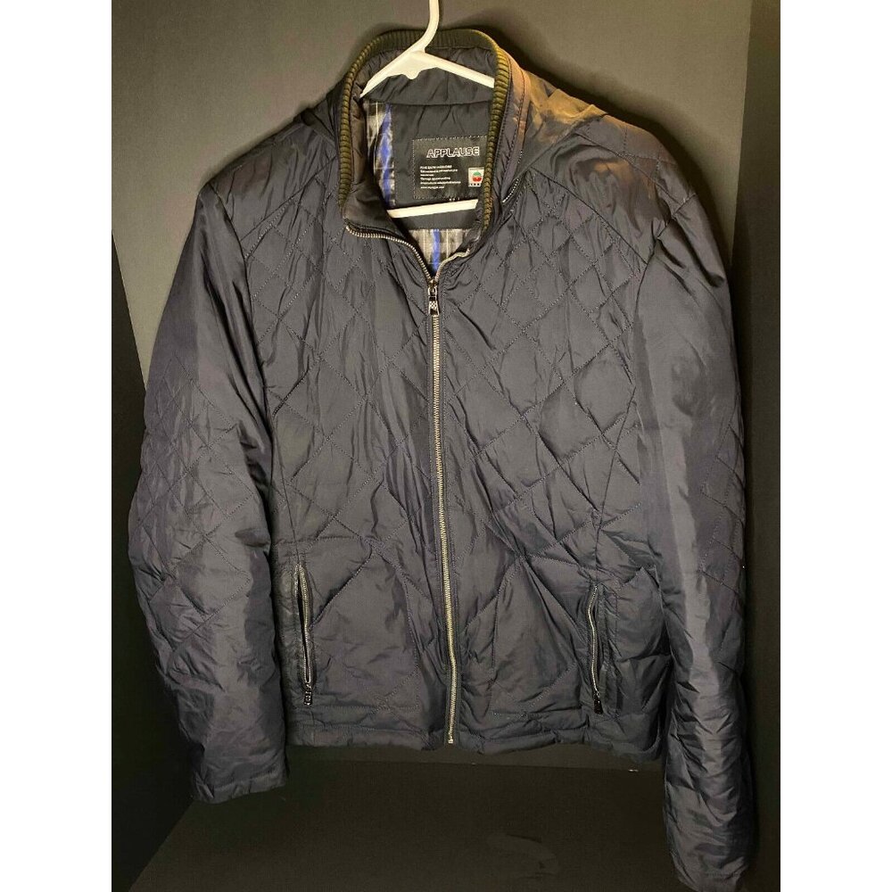 Vtg Applause Quilted Jacket Mens 52 Workwear Snowpear